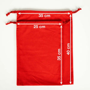 Custom Fabric Pouch Red - 10" x 14"(25 cm x 35 cm) - 4 oz - Pamusan.com