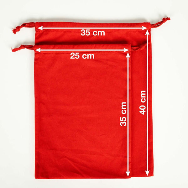 Custom Fabric Pouch Red - 10" x 14"(25 cm x 35 cm) - 4 oz - Pamusan.com