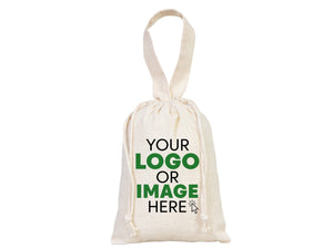 Custom Favor Bags 6"W x 8"H (15,5 cm x 20 cm) Party Favor Bags Muslin Bags Drawstring & Handle Party Favor Bags , Cotton Gift bags - Pamusan.com