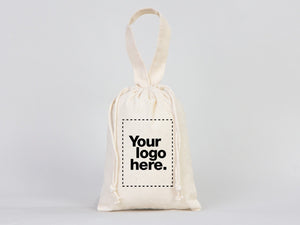 Custom Favor Bags 6"W x 8"H (15,5 cm x 20 cm) Party Favor Bags Muslin Bags Drawstring & Handle Party Favor Bags , Cotton Gift bags - Pamusan.com
