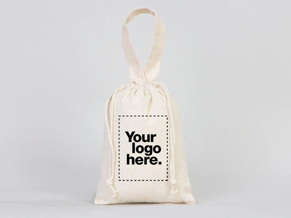Custom Favor Bags 6"W x 8"H (15,5 cm x 20 cm) Party Favor Bags Muslin Bags Drawstring & Handle Party Favor Bags , Cotton Gift bags - Pamusan.com