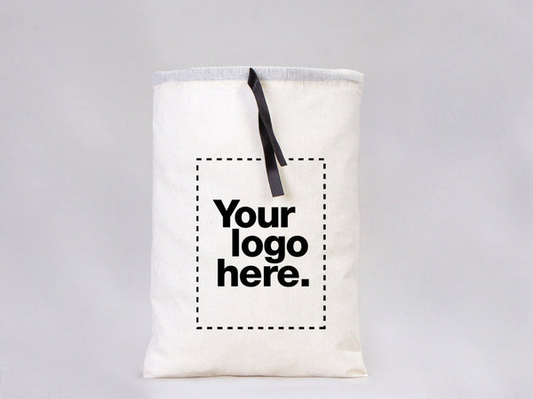 Custom Favor Bags, Laundry Bags - 12"W x 16"H (30 x 40 cm) Cotton Drawstring Pouch Bags, Party Favor Bags, Wedding Welcome Favor Bags - Pamusan.com