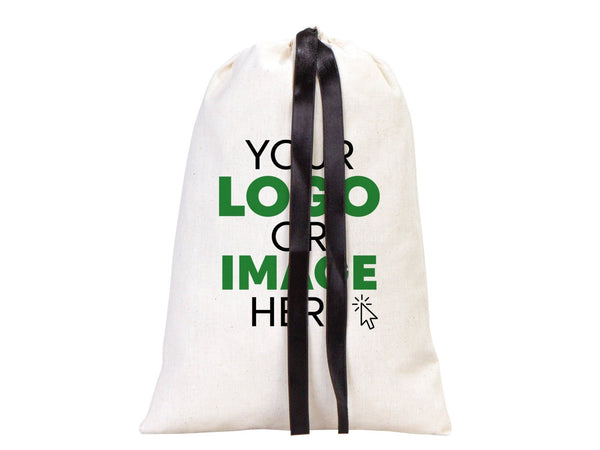 Custom Favor Bags, Laundry Bags - 12"W x 16"H (30 x 40 cm) Cotton Drawstring Pouch Bags, Party Favor Bags, Wedding Welcome Favor Bags - Pamusan.com