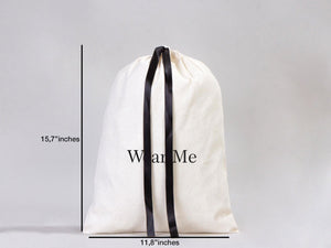 Custom Favor Bags, Laundry Bags - 12"W x 16"H (30 x 40 cm) Cotton Drawstring Pouch Bags, Party Favor Bags, Wedding Welcome Favor Bags - Pamusan.com