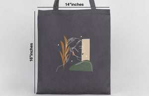 Custom Gray Cotton Tote Bag 14"x16" – Eco - Friendly Personalized Logo, Gift & Promotional Bag - Pamusan.com