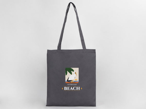 Custom Gray Cotton Tote Bag 14"x16" – Eco - Friendly Personalized Logo, Gift & Promotional Bag - Pamusan.com