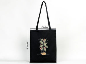 Custom Halloween Tote Bags – Personalized Black Cotton Trick - or - Treat 12 Designs - Pamusan.com
