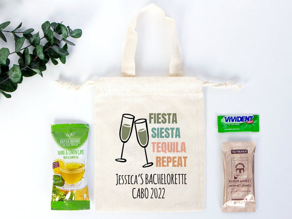 Custom Hangover Kits with Your Name & 27 Designs - Bachelorette Party 6"W x 8"H (15.5 cm x 20 cm) Recovery Bags, Survival Kits - Pamusan.com