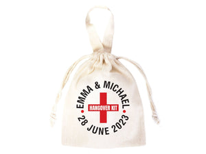 Custom Hangover Kits with Your Name & 27 Designs - Bachelorette Party 6"W x 8"H (15.5 cm x 20 cm) Recovery Bags, Survival Kits - Pamusan.com