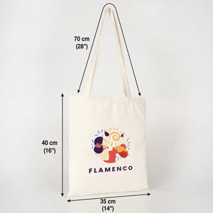 Custom Laminated Tote Bag Raw Cotton for Sublimation – 14" × 16" (35 × 40 cm) - Pamusan.com