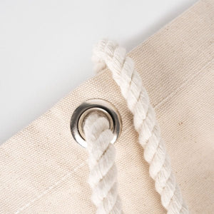 Custom Large Canvas Tote Bag with Logo & Zippered Pocket – 19"x16"x4" - Pamusan.com