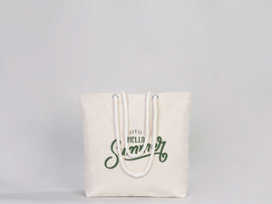 Custom Large Canvas Tote Bag with Logo & Zippered Pocket – 19"x16"x4" - Pamusan.com