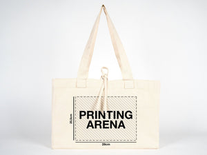 Custom Large Canvas Tote Bags – 18"W x 11"H x 4"L Personalized Cotton Bags With Logo - Pamusan.com