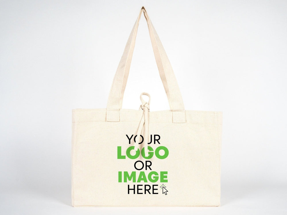 Custom Large Canvas Tote Bags – 18"W x 11"H x 4"L Personalized Cotton Bags With Logo - Pamusan.com
