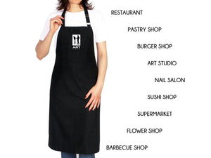 Custom Logo Apron - Personalized Kitchen Aprons, Logo Print Options, Stylish Cooking Aprons for Chefs and Bakers, Apron For Women And For Men - Pamusan.com