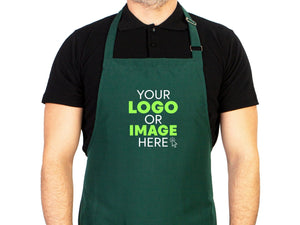 Custom Logo Apron - Personalized Kitchen Aprons, Logo Print Options, Stylish Cooking Aprons for Chefs and Bakers, Apron For Women And For Men - Pamusan.com