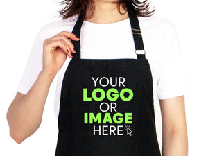 Custom Logo Apron - Personalized Kitchen Aprons, Logo Print Options, Stylish Cooking Aprons for Chefs and Bakers, Apron For Women And For Men - Pamusan.com