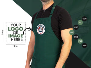 Custom Logo Apron - Personalized Kitchen Aprons, Logo Print Options, Stylish Cooking Aprons for Chefs and Bakers, Apron For Women And For Men - Pamusan.com