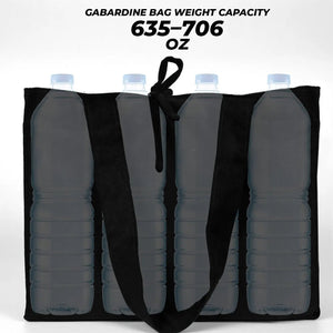 Custom Logo Black Shopping Tote Bags – 14" × 12" × 4" (35 × 30 × 10 cm) – 10 oz - Pamusan.com