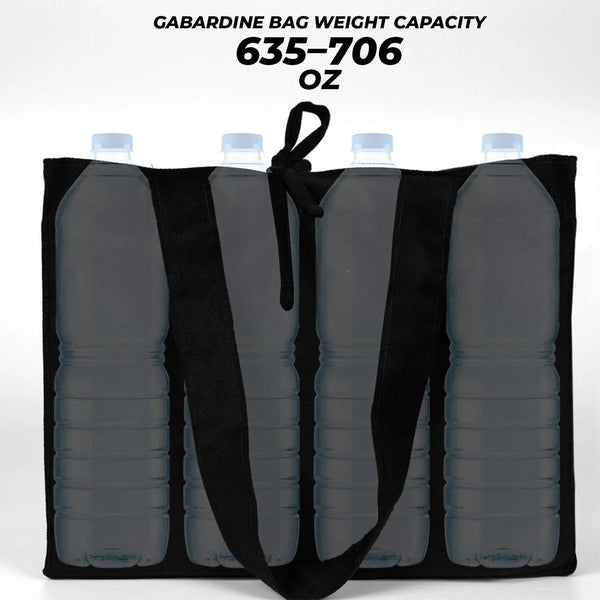 Custom Logo Black Shopping Tote Bags – 14" × 12" × 4" (35 × 30 × 10 cm) – 10 oz - Pamusan.com