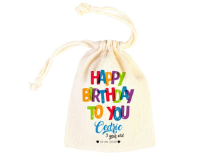 Custom Logo & Design Printed Personalized Bags - Happy Birthday Favour Bags, Custom Party Bags for 1st - Handmade Goodie Bags Happy Animals - Pamusan.com