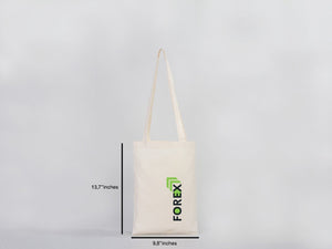 Custom Long Handle Tote Bag 10"x14" – Mini Promotional & Shopping Bag - Pamusan.com
