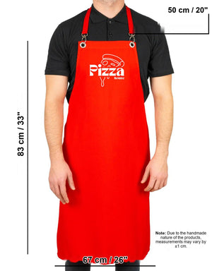 Custom MasterChef Apron with Logo – Red Grommet Chef Apron, 175 g/m² Poly-Viscose - Pamusan.com