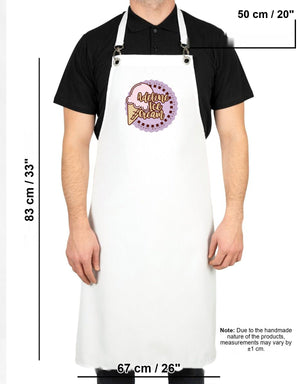 Custom MasterChef Apron with Logo – White Grommet Chef Apron, 175 g/m² Poly-Viscose - Pamusan.com
