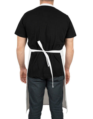 Custom MasterChef Apron with Logo – White Grommet Chef Apron, 175 g/m² Poly-Viscose - Pamusan.com