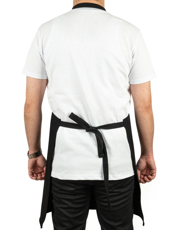 Custom MasterChef Denim Apron with Logo – Black Chef Apron, 400 g/m² Denim - Pamusan.com