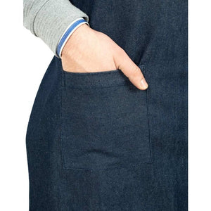 Custom MasterChef Denim Apron with Logo – Navy Blue Chef Apron, 400 g/m² Denim - Pamusan.com