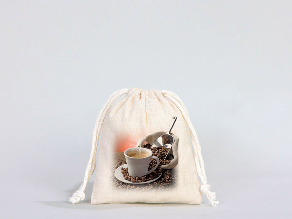 Custom Muslin Bags - 4"W x 5"H (10 x 13 cm) Organic Cotton Favor Bags - Wedding Favor Drawstring Bags - Jewelry - Gift - Produce - Packing Bags - Pamusan.com