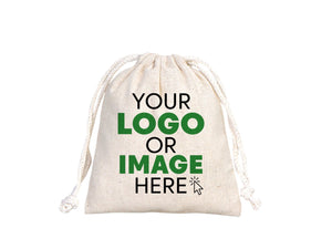 Custom Muslin Bags - 4"W x 5"H (10 x 13 cm) Organic Cotton Favor Bags - Wedding Favor Drawstring Bags - Jewelry - Gift - Produce - Packing Bags - Pamusan.com