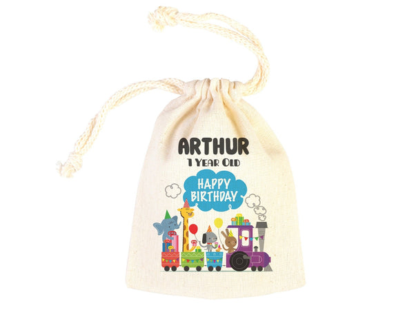 Personalized Happy Birthday Party Goodie Bags - Custom Name, Kids Gift Bags - Pamusan.com