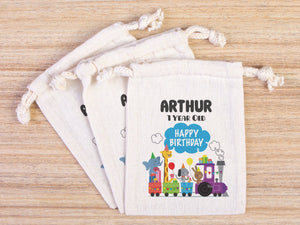 Personalized Happy Birthday Party Goodie Bags - Custom Name, Kids Gift Bags - Pamusan.com