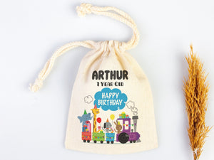 Personalized Happy Birthday Party Goodie Bags - Custom Name, Kids Gift Bags - Pamusan.com