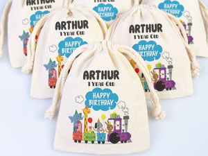 Personalized Happy Birthday Party Goodie Bags - Custom Name, Kids Gift Bags - Pamusan.com