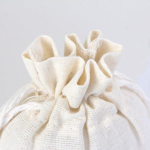 Custom Natural Cotton Drawstring Pouch – 4" × 6" (10 × 14.5 cm) - 4 oz - Pamusan.com