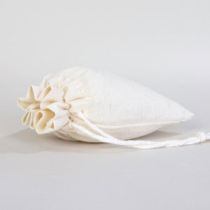 Custom Natural Cotton Drawstring Pouch – 4" × 6" (10 × 14.5 cm) - 4 oz - Pamusan.com