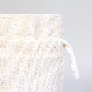 Custom Natural Cotton Drawstring Pouch – 4" × 6" (10 × 14.5 cm) - 4 oz - Pamusan.com