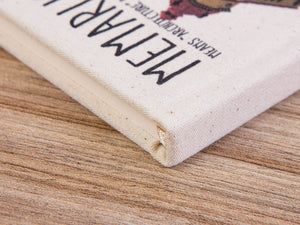 Personalized Canvas Cover 6"x8" Notebook - Text or Logo Print - Pamusan.com
