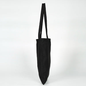 Custom Printed Black Cotton Tote Bag – 14" × 16" (35 × 40 cm) – 4 oz - Pamusan.com