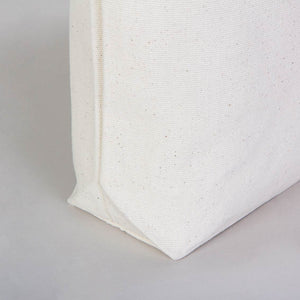 Custom Printed Canvas Tote Bag with Red Woven Handles – 18" × 14" × 3" (45 × 35 × 8 cm) – Thick 10 oz Cotton - Pamusan.com