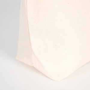 Custom Printed Canvas Tote Bag with Woven Handles – 14" × 16" × 4" (35 × 40 × 10 cm) – Natural 10 oz - Pamusan.com