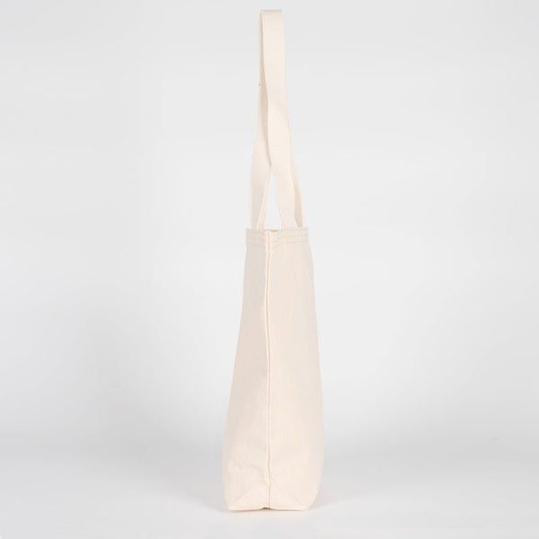 Custom Printed Canvas Tote Bag with Woven Handles – 14" × 16" × 4" (35 × 40 × 10 cm) – Natural 10 oz - Pamusan.com