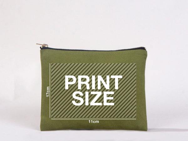 Custom Printed Colorful Makeup Bag - 8"W x 6"H Cosmetic Clutch Bag, Bridesmaid Cosmetic Bag - Pamusan.com