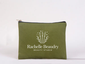 Custom Printed Colorful Makeup Bag - 8"W x 6"H Cosmetic Clutch Bag, Bridesmaid Cosmetic Bag - Pamusan.com