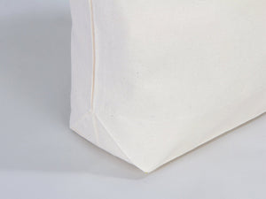 Custom Printed Cotton Grocery Tote Bag – 19"W x 16"H x 4"D Reusable Double Handle Shopping Bag - Pamusan.com