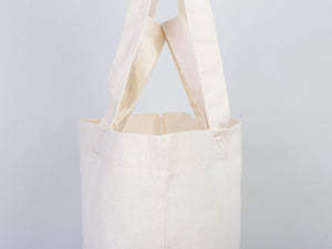 Custom Printed Cotton Grocery Tote Bag – 19"W x 16"H x 4"D Reusable Double Handle Shopping Bag - Pamusan.com