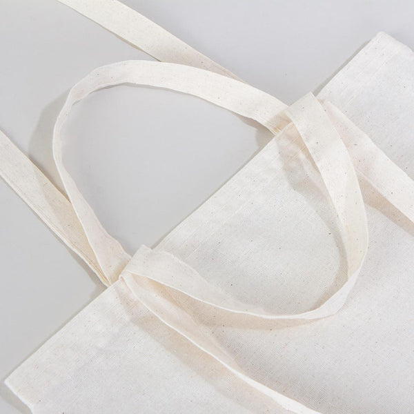Custom Printed Cotton Tote Bag – 16" × 16" (40 × 40 cm) – 4 oz Natural – Double Handles - Pamusan.com